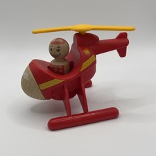 BRIO 30337 Rescue World Helicopter Wooden Toy & Pilot Figure B1