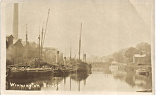 Winnington near Northwich. Bridge. Canal Barges.