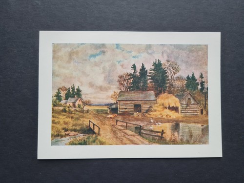 Antique 1907 print old - antique, farm
