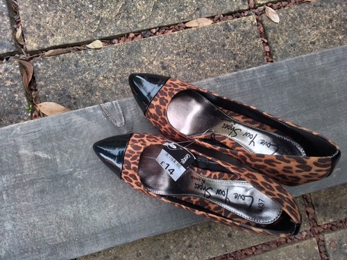Leopard print ladies court - print,