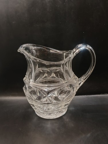 Large vintage glass water jug - water,