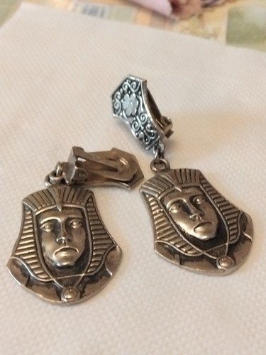 Vintage silver tone egyptian - vintage,