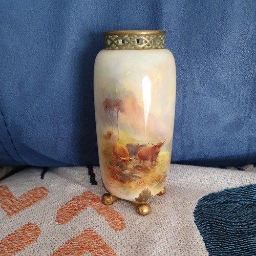 Royal worcester vase - worcester, highland