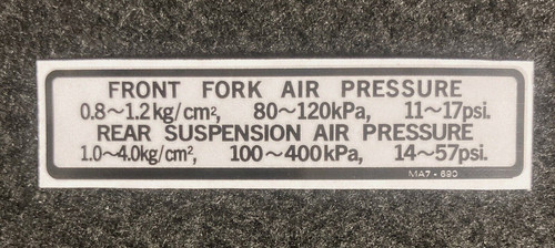 Cbx550f2d front fork air - , "front