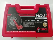 HD1 SAS WHEEL CLAMP TO FIT 80 - 195MM WIDTH 10", 12", 13", 14", 15" WHEELS