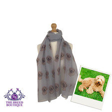 LABRADOODLE SCARF CREAM DOODLE