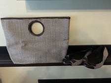 Dog Tooth Bag & Matching Shoes Size 5