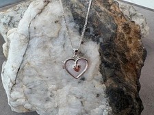 Clogau Welsh Silver & 9ct Rose Gold Tree of Life Heart Locket 22" Sterling 925