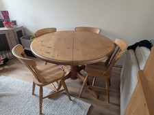 Solid pine extendable dining - extendable,