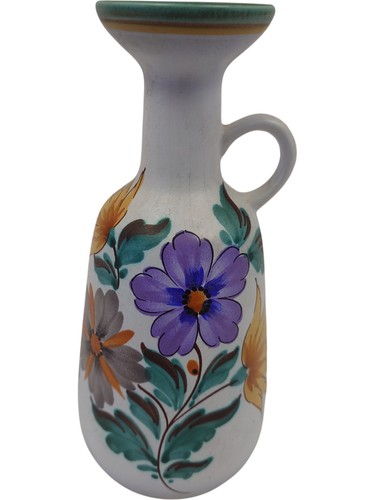 Hand painted floral - painted, ceramic