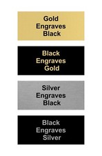 Custom Engraved Brass Color