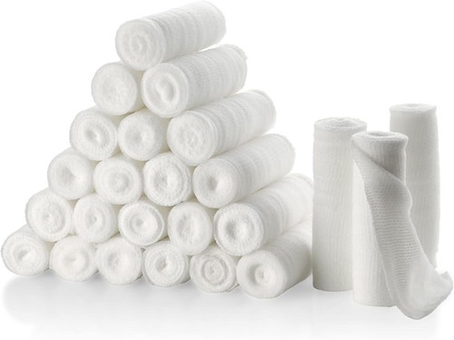 Gauze bandage rolls - bandage,