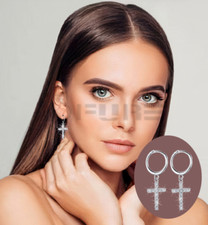 Plain Diamond Cross Charm