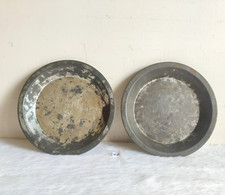 1950s Vintage Metal Trays Decorative Kitchenware Collectible Props 2 Pcs TR62