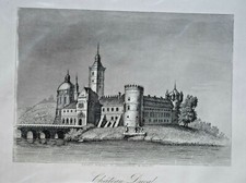 Ducal Castle Poland ENGRAVING