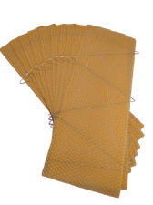 Wired Super Foundation - 10 sheets - For British National Hives - 100% Beeswax