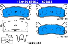 REAR BRAKE PAD SET DISC BRAKE