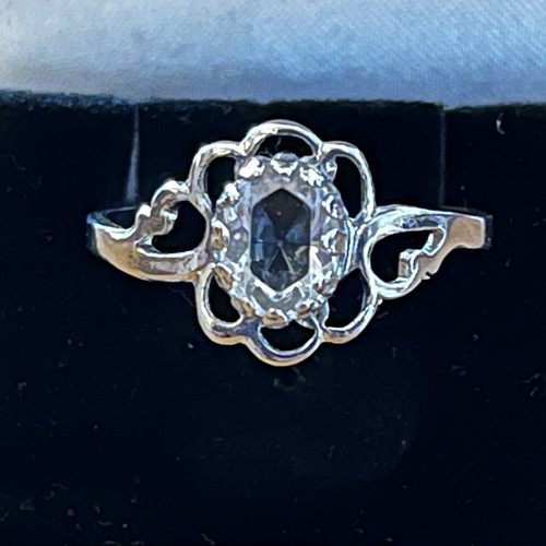 Sterling silver ring with - silver,