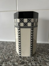 Royal Doulton Virginia Art Deco Monochrome China Hexagonal Vase 5" High 1917