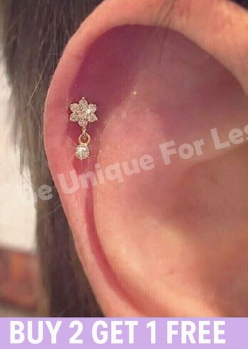Tragus earrings helix bar - tragus,