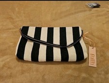Faith Black And Cream Clutch