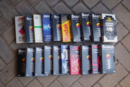 Vhs cassette tapes - vhs,