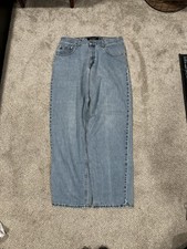 Levi's Men's 90’s Silvertab Baggy Blue Denim Distressed Jeans Size 34x34