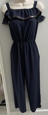 Monsoon Girls Jumpsuit Navy