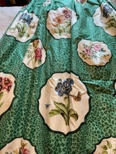 Nina Campbell Bagatelle vintage interlined long curtains 1.81m drop