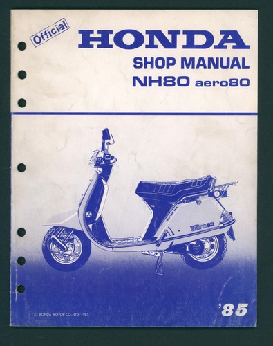 Honda manual nh80 aero - honda,