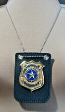 Adult gold star police badge - star,