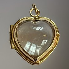14ct Gold Rock Crystal Locket