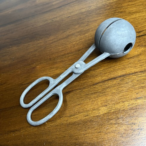 Vintage aluminum meat baller - meat,