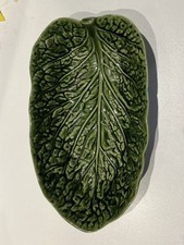 Vintage Subtil Portugal Cabbage P24 Green Serving Dish Large 