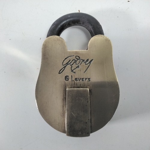 Godrej brass lever padlock - lever,