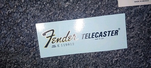 Fender headstock waterslide - headstock,