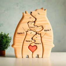 Personalized Wooden Bear