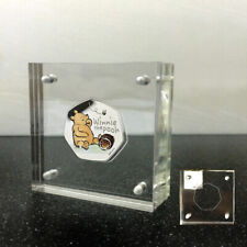 50p coin Display frame for Any small type. COIN NOT INC.Freepost.