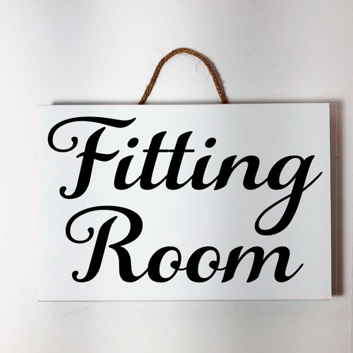 Fitting room sign boutique - room,