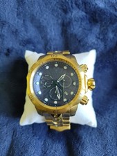 Invica Reserve Venom Men’s Watch. Brushed Gold/Blue 25905