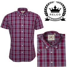 Relco Men's Burgundy Blue Red