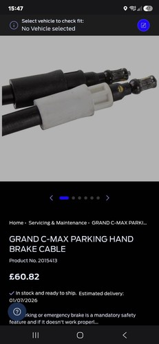 Ford grand max handbrake - grand, c