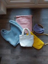 Women's textured Bag Bundle x5