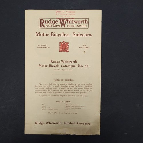 Catalog rudge whitworth - no., 54