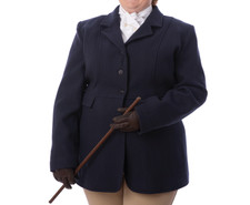 NAVY Equetech FROCK HUNT Coat. Sz 44 .Uk 20 - 22 Stretch panels..Hounds - Trail