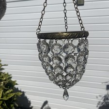 antique lustre drops brass