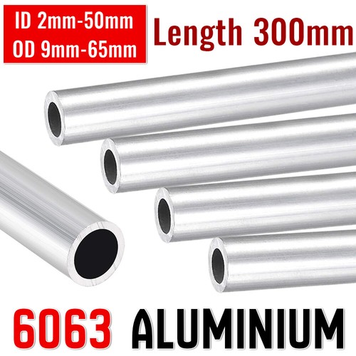 Aluminium round tube - round, length