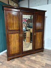 Edwardian Mahogany Wardrobe / Compactum