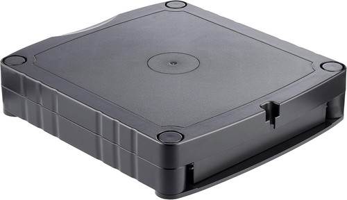 Black monitor riser stackable - black,