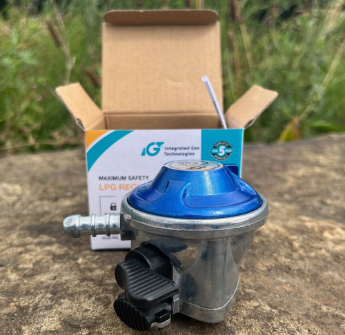 Butane clip gas regulator - on,